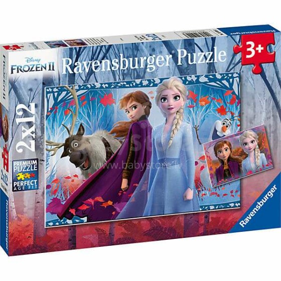 Ravensburger Frozen  Art.R05009 Puzle,2x12 gab