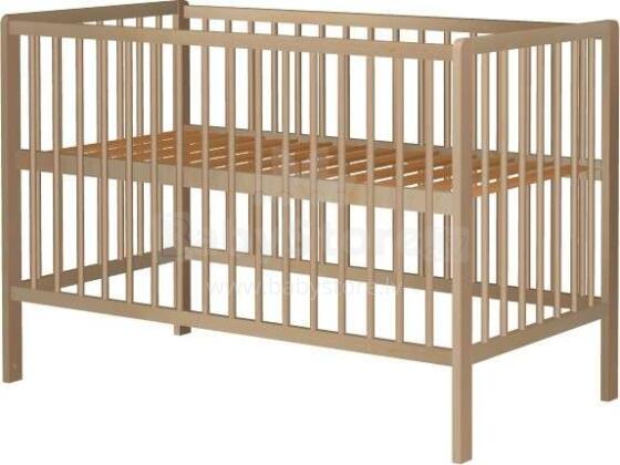 Baby Crib Club DK Art.117584 Natural   Bērnu kokā gultiņa 120x60cm