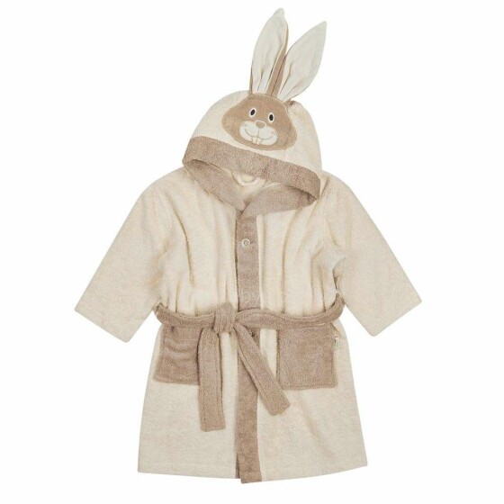 Bio Baby Robe Art.97218506  Мягкий и пушистый халат с капюшоном