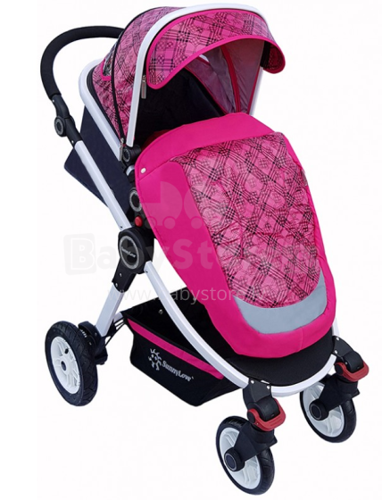 „Aga Design Sunny Love Art.SH608 Pink“ sportiniai vežimėliai