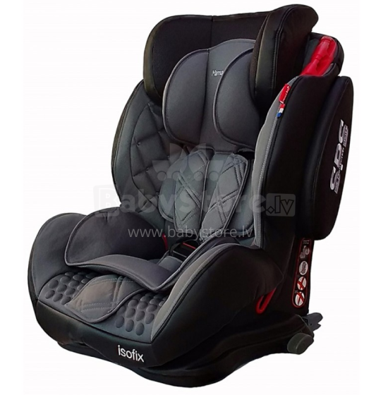Aga Design Mama&Bebe Isofix Art.BH12312i Grey Bērnu autokrēsliņš (9-36kg)
