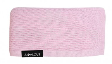 Lullalove Light knitted Swaddle  Art.118862 Pink  Kvaliteetne musliini mähe bambusest,  (90х90 sm)