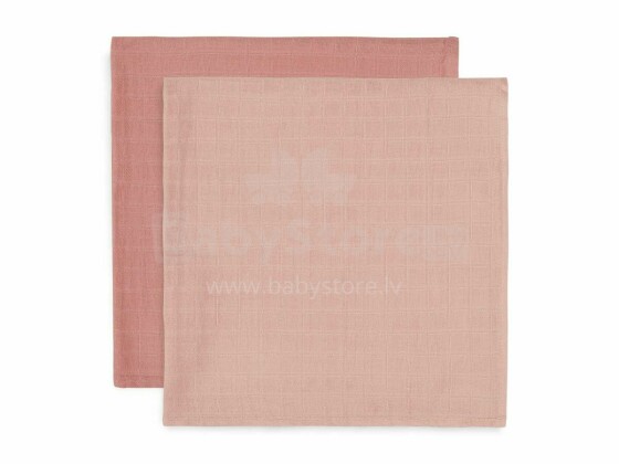 Jollein Bamboo Cotton Art.435-852-65310 Pale Pink Kvaliteetne bambusmähe, 2 tk. (115x115 cm)