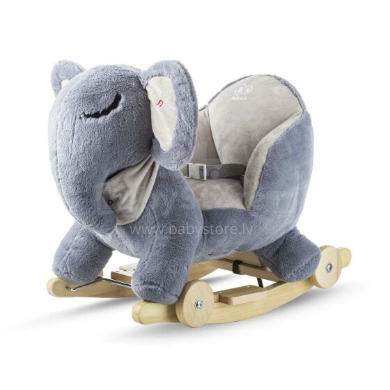 KinderKraft'20 Rocker Plush Elephant Art.KKZSLONGRY0000 Grey  Pehme kiiktool ratastel