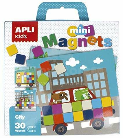 Apli Kids Mini Magnets   Art.16874 Magnēšu komplekts Pilsēta