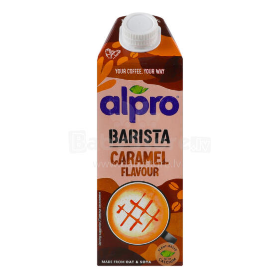 ALPRO Art.142236 Напиток овсяно-соевый со вкусом карамели Barista  750мл