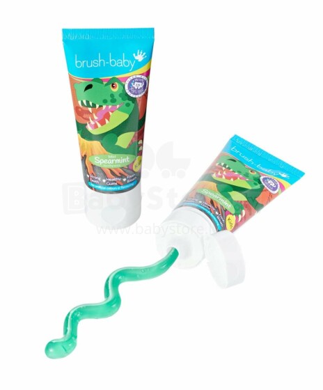 Brush Baby Toothpaste Spearmint Art.BRB028  Детская зубная паста  от 6 лет  ,50мл