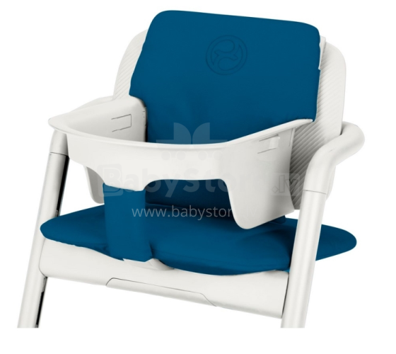 Cybex  Comfort Inlay“ menas. 520003252 „Twilight Blue Soft“ pagalvėlė, pagaminta iš vandeniui atsparaus medvilninio audinio, skirta „Lemo“ maitinimo kėdei