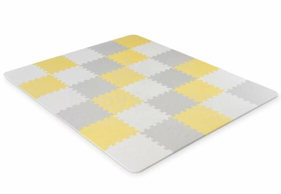 KinderKraft'20 Floor mat Luno  Art.KKMLUNOYEL0000 Yellow Puzzle floor mat for children