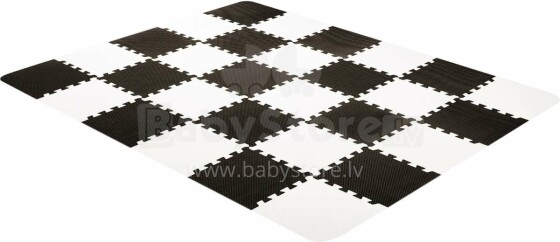 KinderKraft'20 Luno Art.KKMLUNOBLK0000 Black Puzzle floor mat for children