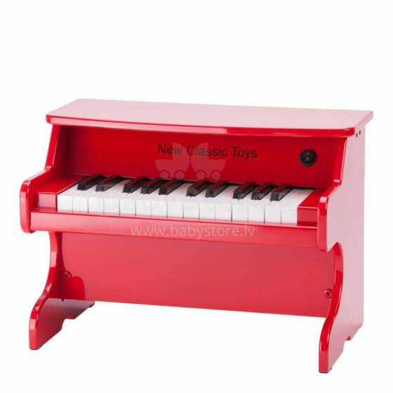 Naujas klasikinių žaislų fortepijono menas. 11060 Raudonas lavinamasis žaislas fortepijonui