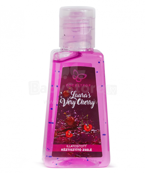 „Pocketpop“ valomasis rankų gelis, 59946373, labai vyšnios higienos dezinfekantas - gelis 30 ml