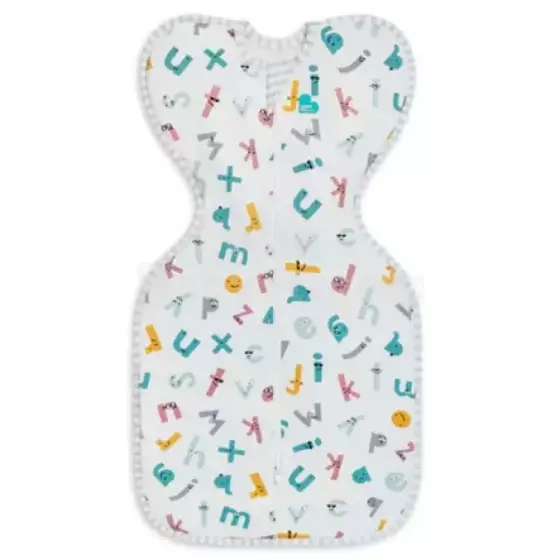 Love To Dream Swaddle Up Winter Warm S Art.121212 Alphabet   Хлопковая пелёнка-спальный мешок для комфортного сна, пеленания