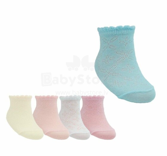 Žakardinės kojinės (labai plonos) SKL / BABY 6-9 mėn