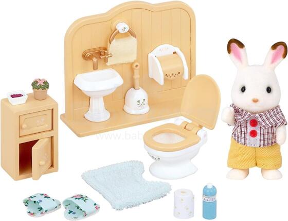 Sylvanian Families Chocolate Bunny Brother Bathroom Set Art.5015