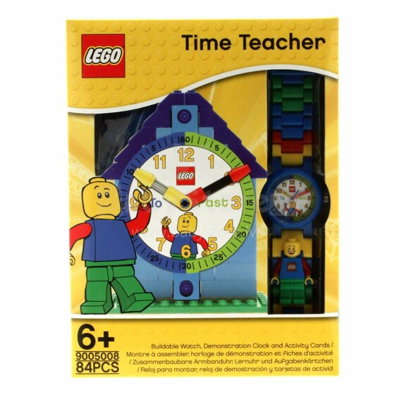 CLICTIME Mācību pulkstenis Lego, zils