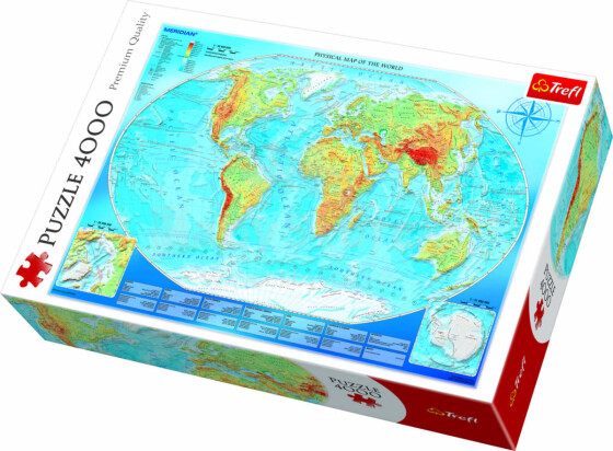 „TREFL Puzzle World Map“, 4000