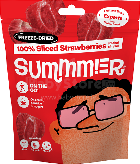 Summmer Freeze Dried Strawberry Art.127908 Высушенная холодом клубника (целая), 11 г