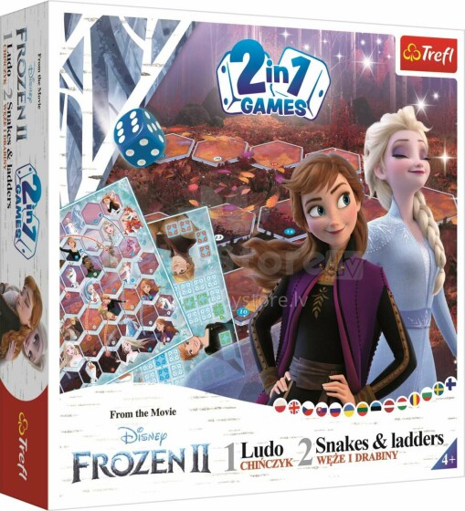Trefl Boardgame 2 in 1 Frozen Art.02068T Настольная игра 2 в 1