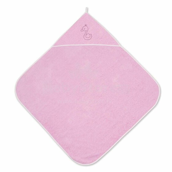 Lorelli Bath Towel  Art.20810200005 Pink   Детское хлопковое полотенце с капюшоном 80x80 см