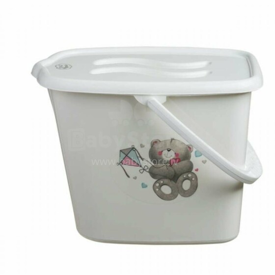Maltex Nappy Bucket Bears Art.2145_60 Ведро с крышкой для подгузников/пелёнок