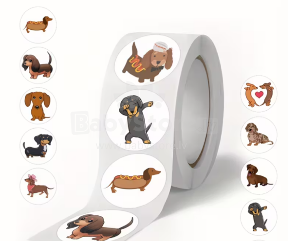 Cartoon Dog Gift Stickers Art.132778 Наклейки,10 шт