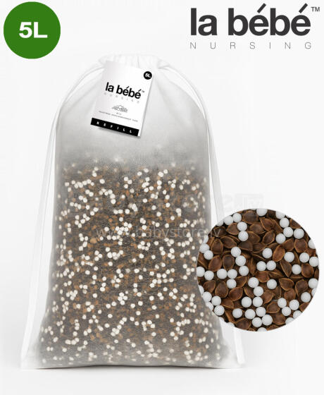 La Bebe™ Light Refill 5 L Art.133590 Наполнитель для пуфов и кресел-мешков (DIY) — смесь полистирольных шариков и гречишной шелухи