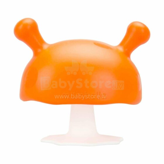 Mombella Mushroom Teether Toy Orange Silikona kožamā rotaļlieta Sēne