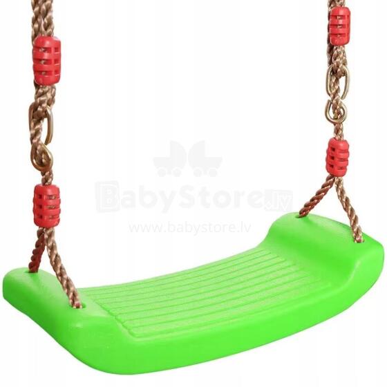 Kids Severno Swing Art.140344 Green Детские садовые качели из прочного пластика