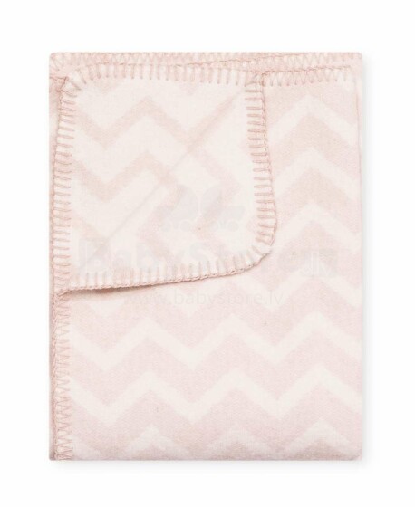 Kids Blanket Cotton  Zigzag Art.14097 Pink  pleds/sega bērniem 100x140cm,(B kvalitātes kategorija)