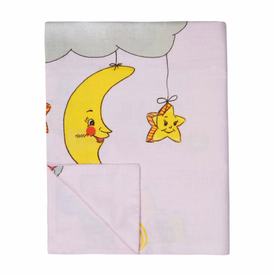 UR Kids Bedding Art.141385 Rabbit Pink Детский пододеяльник из 100% хлопка 75x100cm