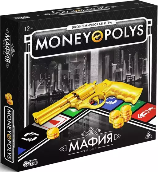 Kids Book Art.142194 Galda ekonomiskā spēle - Money Polys. Mafija(krievu.val)