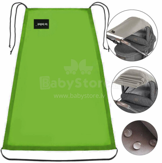 La bebe™ Visor Art.142609 Green Universal stroller visor+GIFT mini bag