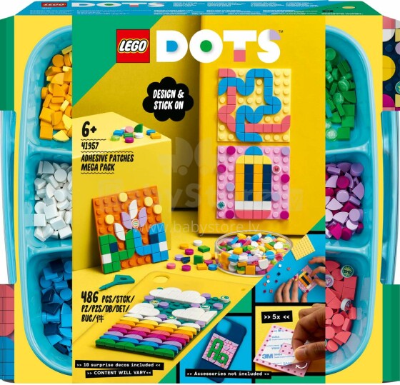 41957 LEGO® DOTS Pielīpošo dekoru megalielais iepakojums