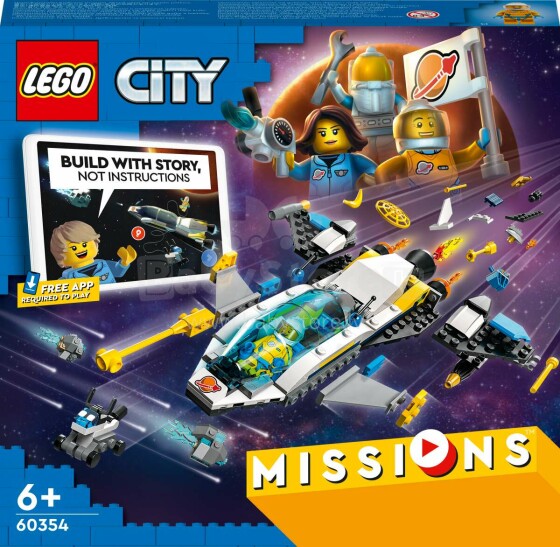 60354 LEGO® City Missions Marsa izpētes misijas ar kosmosa kuģi