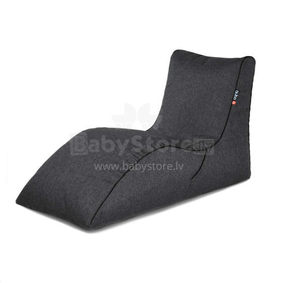 Qubo™ Lounger Ebony MESH FIT пуф (кресло-мешок)