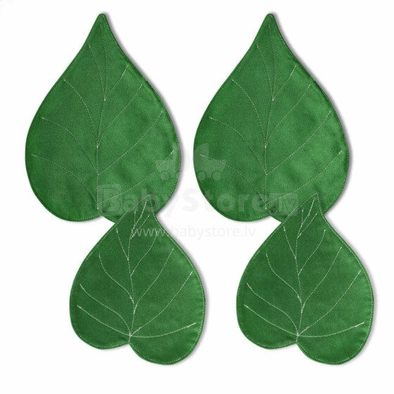 Qubo™ Autumn Leaf Avocado VELVET FIT beanbag