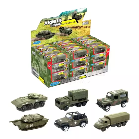 Welly Car Art.95210 Rotaļlieta kara auto, tanks, 1 gab