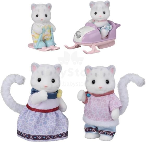 Sylvanian Families sniega leopardu ģimenes slēpošanas komplekts Art.5814