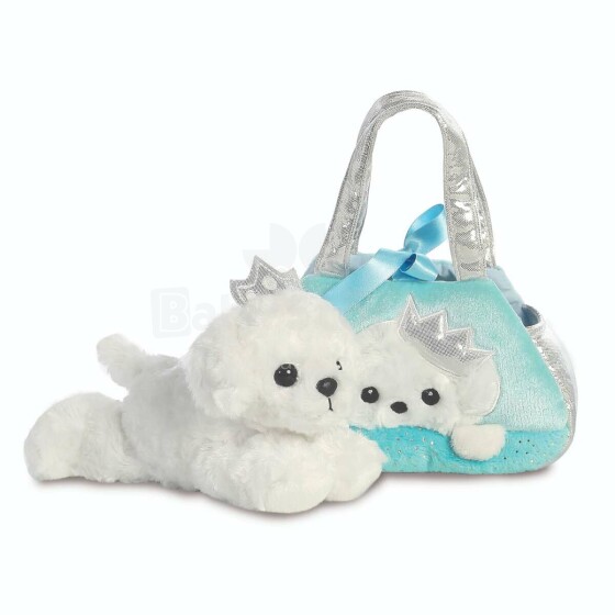 AURORA Fancy Pals Plush Poodle in a blue bag, 20 cm