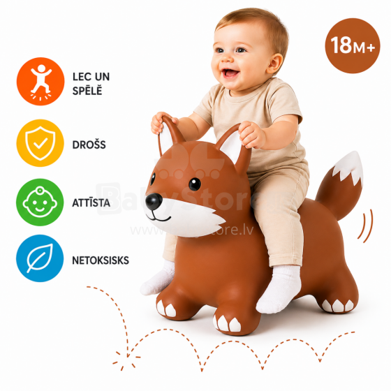 Bo Jumping Animals Fox Art.145828 Детские прыгунки