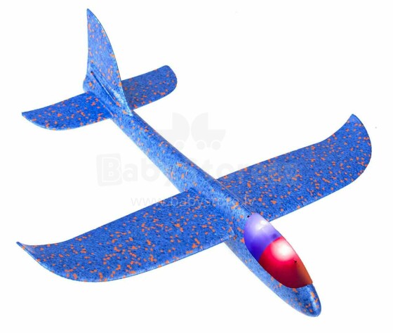 Ikonka Art.KX7954 Glider lennuk polüstüreeni 2LED MIX 48x47cm