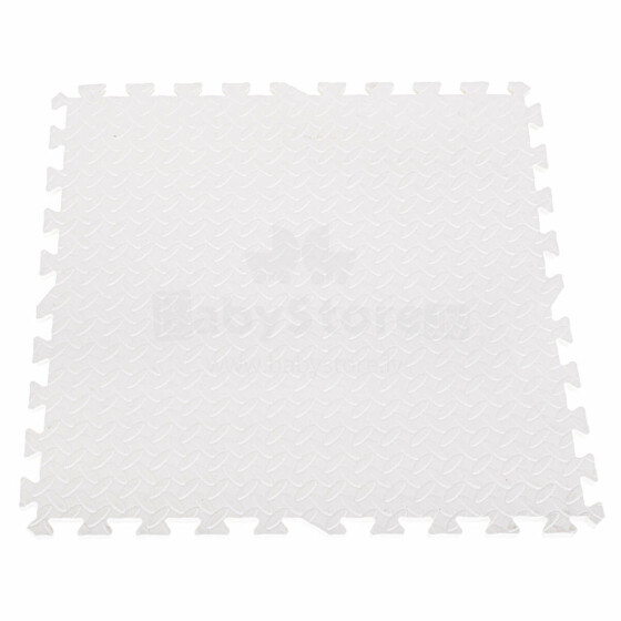 Ikonka Art.KX7462 Putų dėlionės kilimėlis vaikams baltas 60x60 4vnt.
