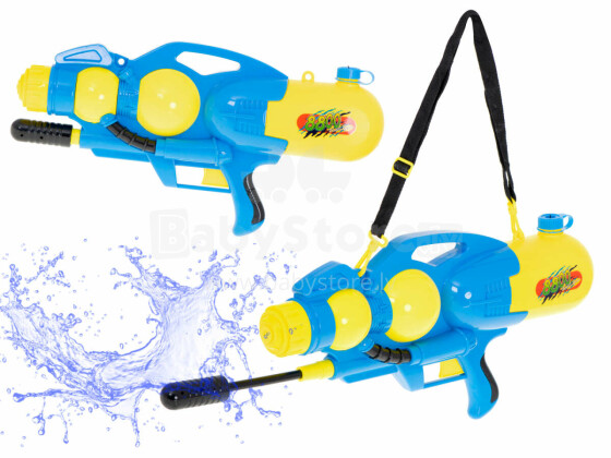 Ikonka Art.KX6186_1 Vandens pistoletas vandens paleidimo įrenginys 2400ml XXL mėlynos spalvos