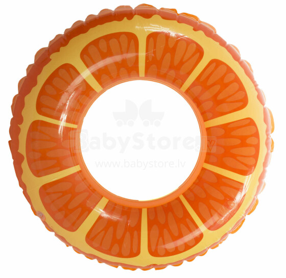 Ikonka Art.KX7564 Orange inflatable wheel 90cm