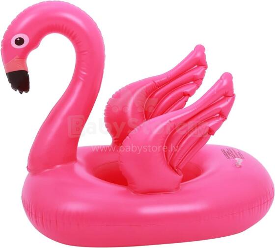 Kidsworld Flamigo Pool Art.148448 Piepūšamais bērnu pontona ritenis flamingo
