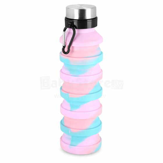 Spokey JUMP Art.941258 Collapsible silicone bottle 550 ml