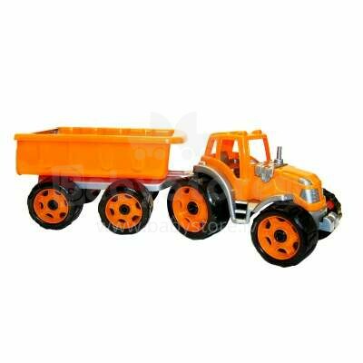 Technok Toys Tractor Art.3442 Трактор с ковшом и полуприцепом