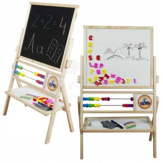 3Toysm Desk Art.149214 деревянная двухсторонняя доска для рисования  90cм