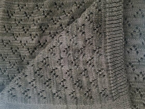 Kids Blanket Cotton Art.P19 Brown natural cotton baby blanket/plaid 75x100cm